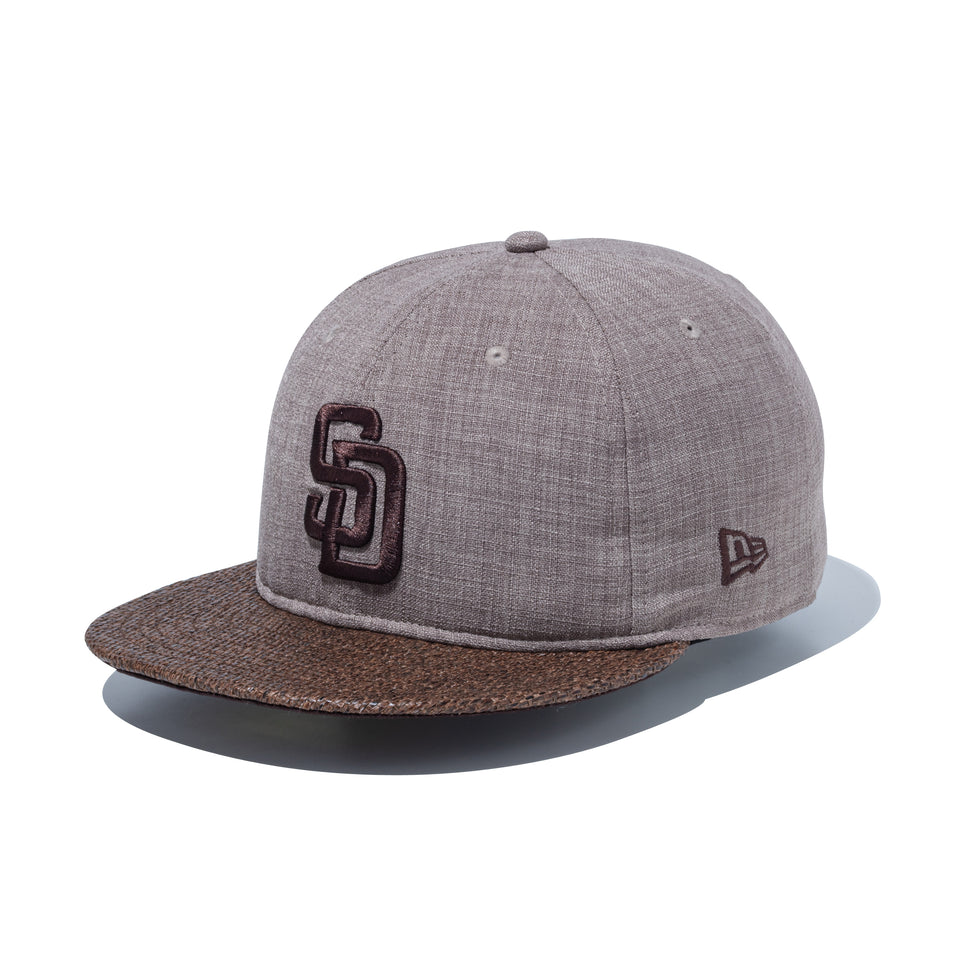 59FIFTY ソフトバックラム Paper Visor サンディエゴ・パドレス ブラウン/ダークブラウン | NEW ERA ニューエラ公式オンラインストア
