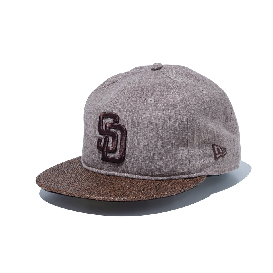 59FIFTY ソフトバックラム Paper Visor サンディエゴ・パドレス ブラウン/ダークブラウン | NEW ERA ニューエラ公式オンラインストア