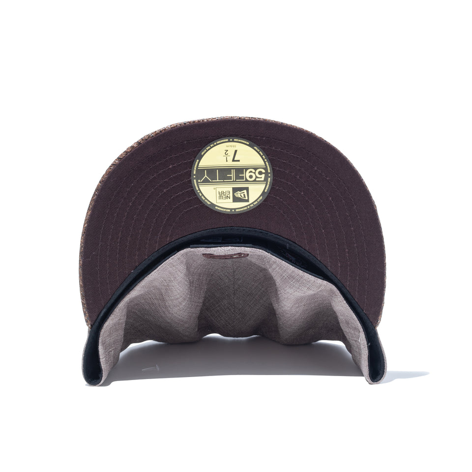 59FIFTY ソフトバックラム Paper Visor サンディエゴ・パドレス ブラウン/ダークブラウン | NEW ERA ニューエラ公式オンラインストア