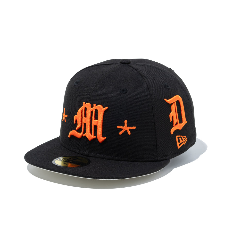 59FIFTY Mora オールオーバー ブラック × オレンジ | NEW ERA ニューエラ公式オンラインストア