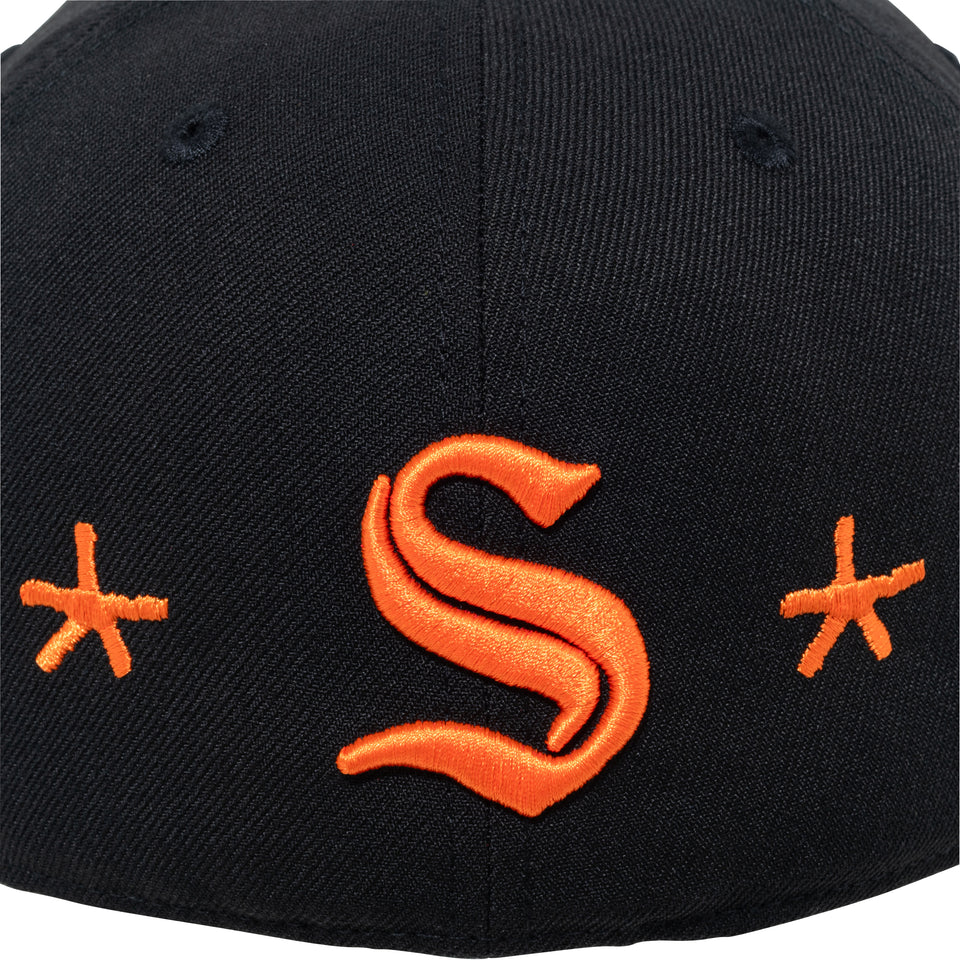 59FIFTY Mora オールオーバー ブラック × オレンジ | NEW ERA ニューエラ公式オンラインストア