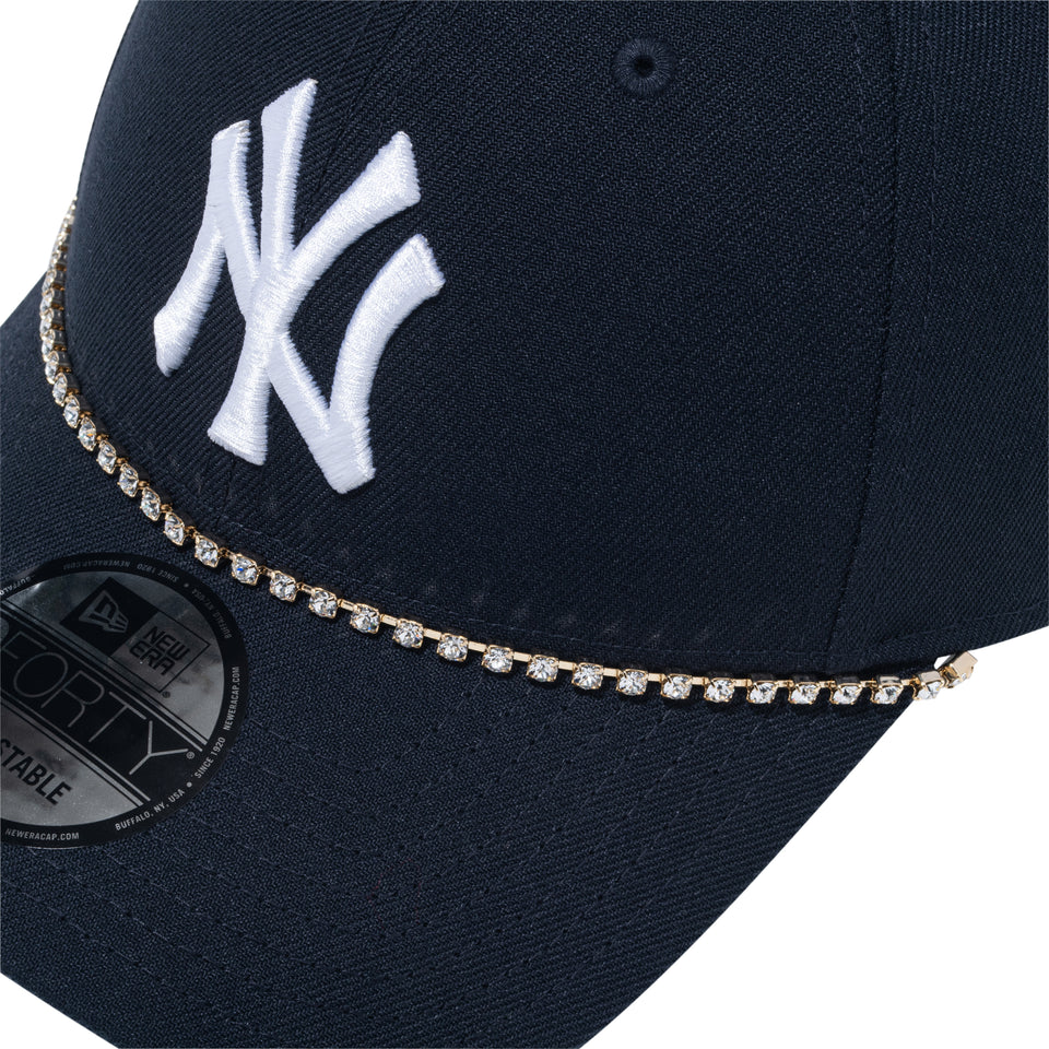 9FORTY Crystal Chain ニューヨーク・ヤンキース ネイビー | NEW ERA ニューエラ公式オンラインストア