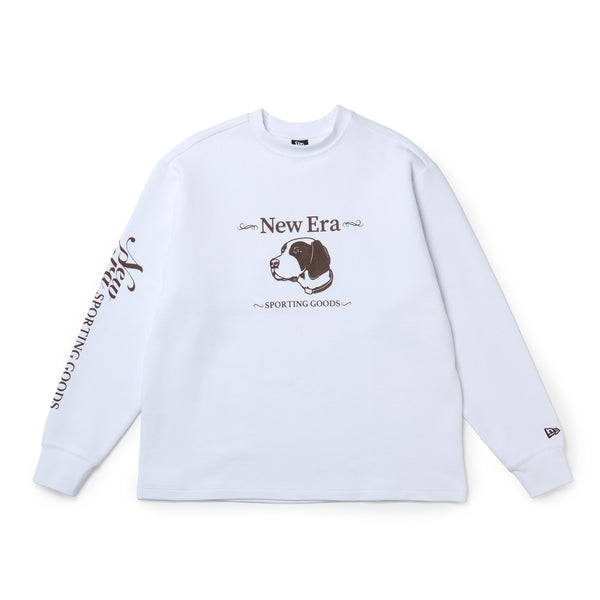 長袖 ワッフル Tシャツ Direction by Takayuki Ohashi Dog ホワイト