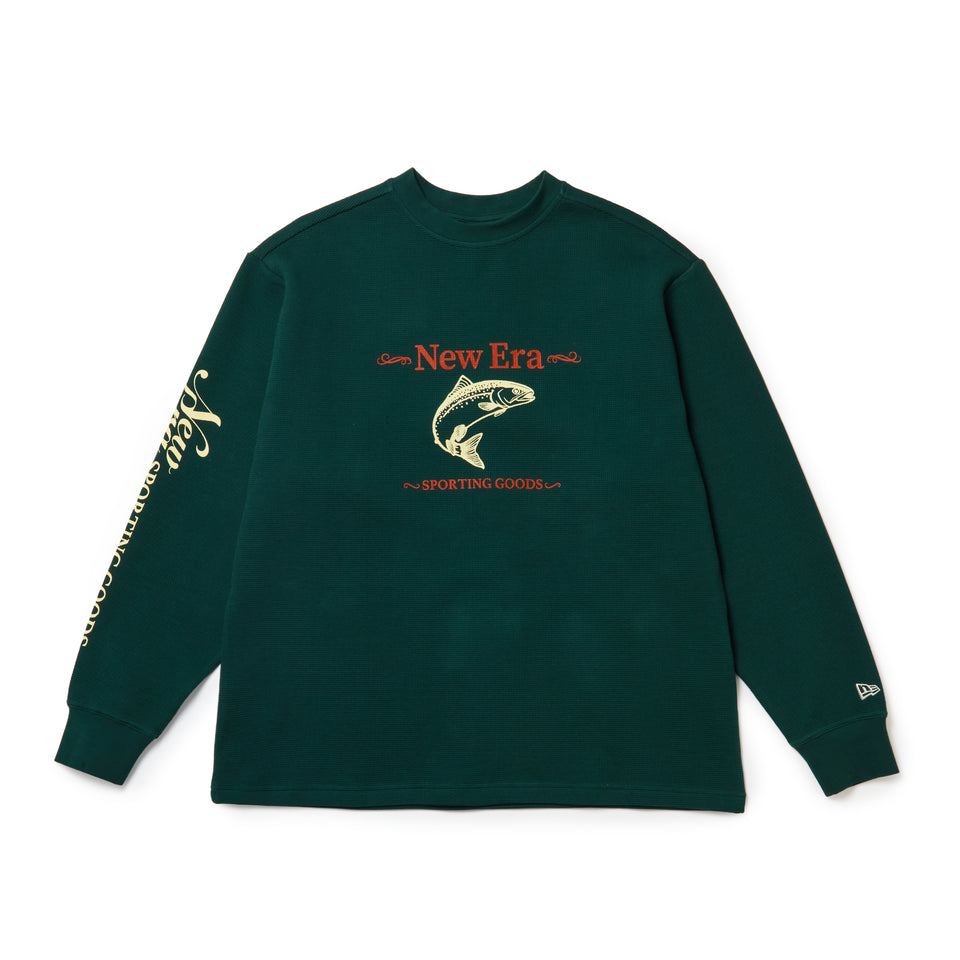 長袖 ワッフル Tシャツ Direction By TAKAYUKI OHASHI Fish グリーン | アウトドア | NEW ERA ニューエラ公式オンラインストア