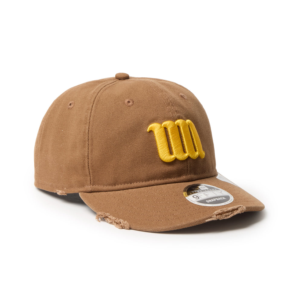 RC 9FIFTY Curved Visor Powered by GORO（MIN-NANO） MIN-NANO Damage ブラウン | NEW ERA ニューエラ公式オンラインストア