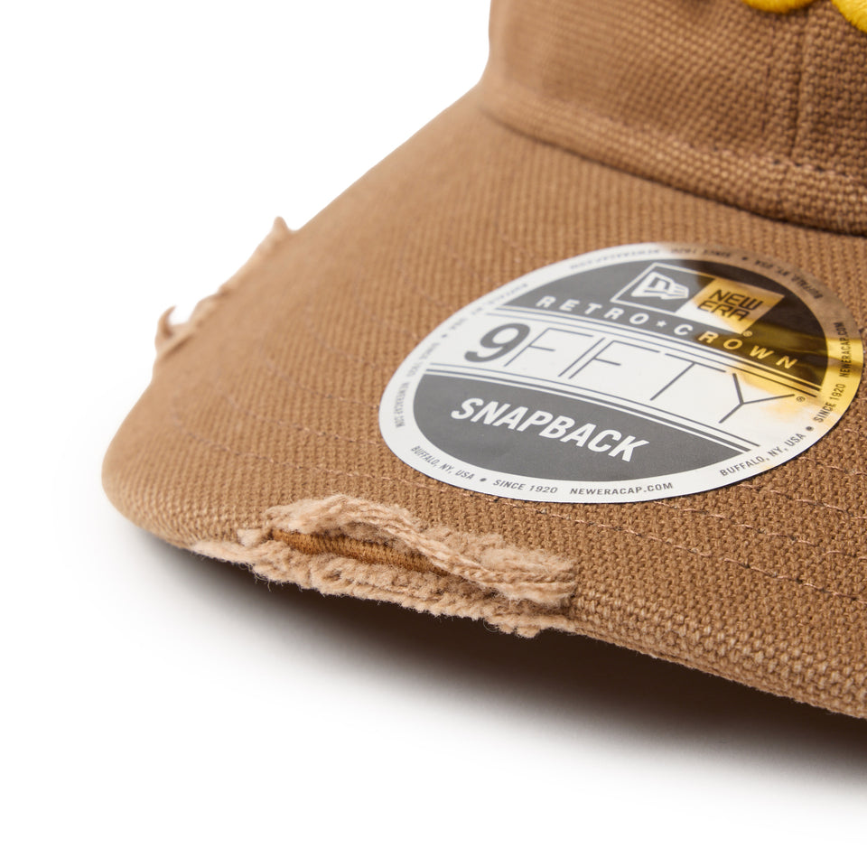RC 9FIFTY Curved Visor Powered by GORO（MIN-NANO） MIN-NANO Damage ブラウン | NEW ERA ニューエラ公式オンラインストア