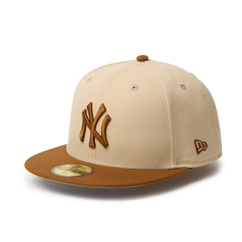 59FIFTY Powered by GORO（MIN-NANO） ニューヨーク・ヤンキース オーツミルク/ティラミス | NEW ERA ニューエラ公式オンラインストア