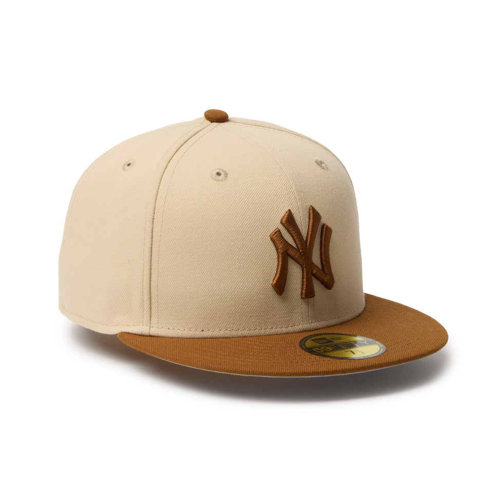 59FIFTY Powered by GORO（MIN-NANO） ニューヨーク・ヤンキース オーツミルク/ティラミス | NEW ERA ニューエラ公式オンラインストア
