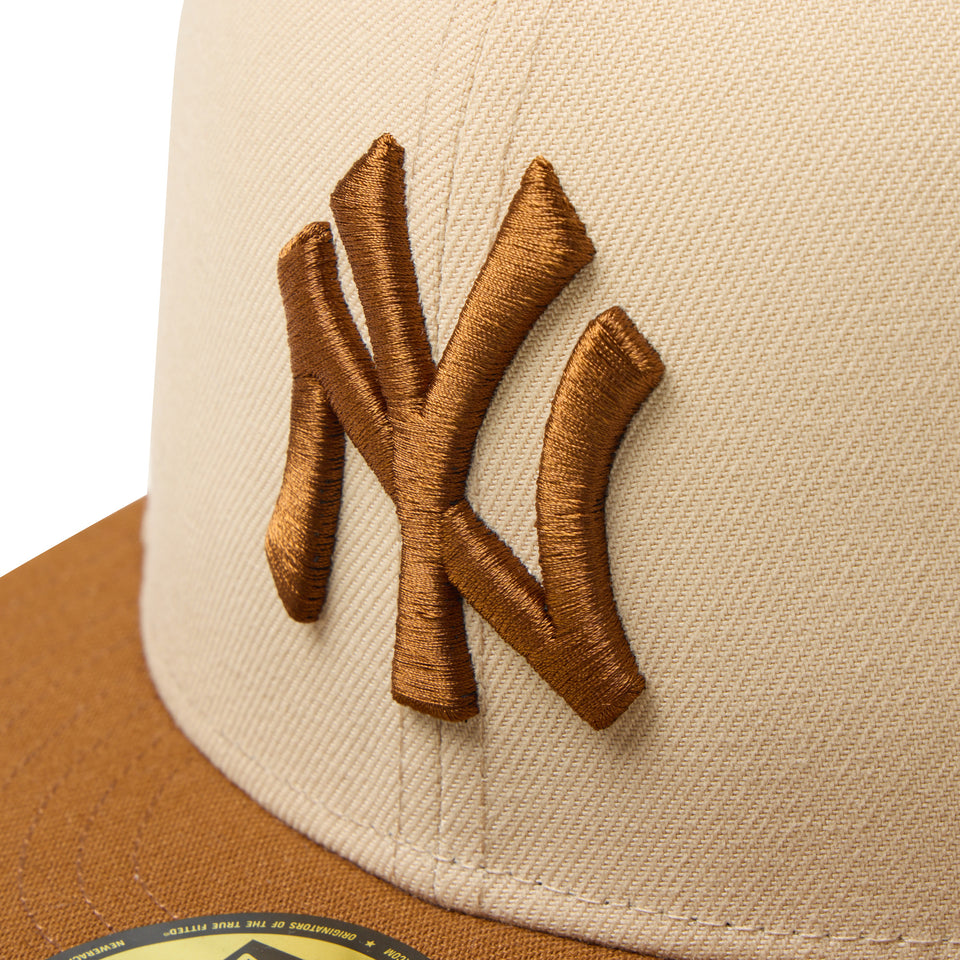 59FIFTY Powered by GORO（MIN-NANO） ニューヨーク・ヤンキース オーツミルク/ティラミス | NEW ERA ニューエラ公式オンラインストア