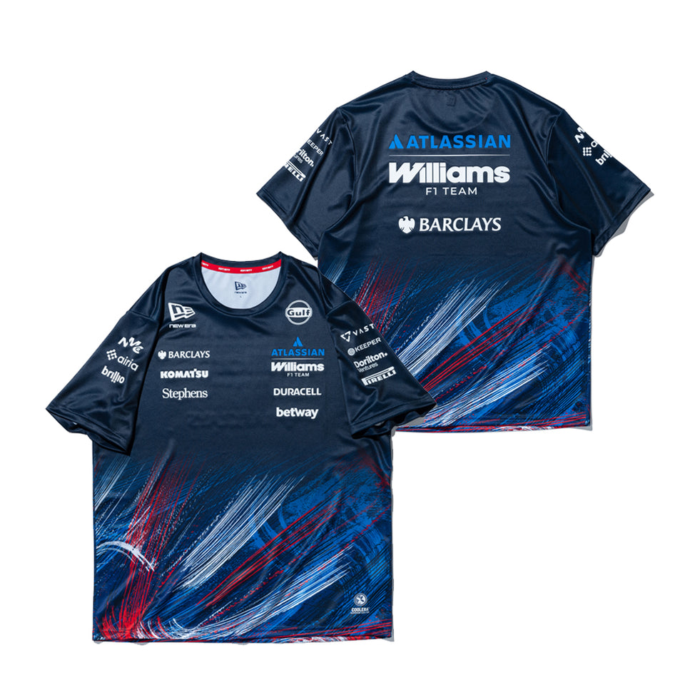 半袖 テック Tシャツ Atlassian Williams F1 Team アトラシアン・ウィリアムズF1チーム Silverstone Race Special ネイビー