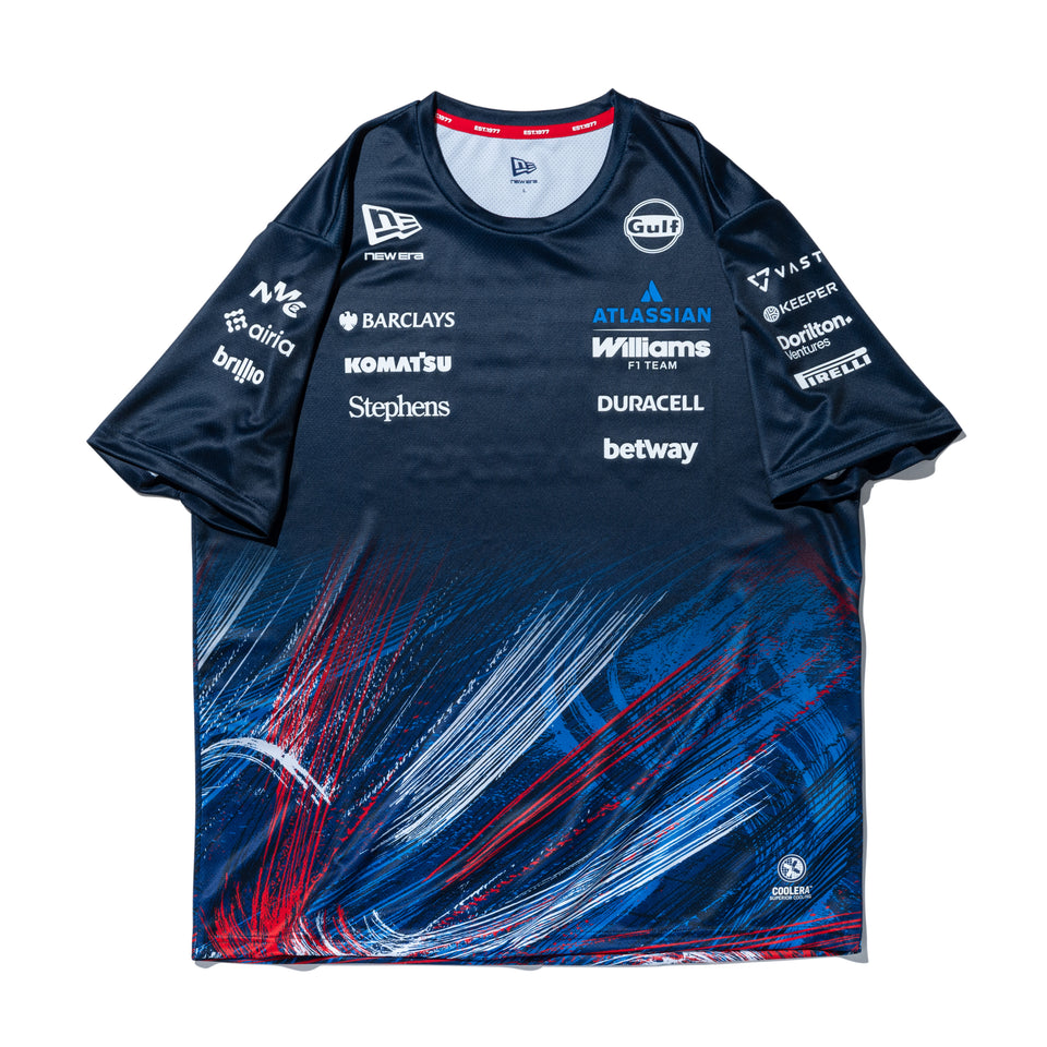 半袖 テック Tシャツ Atlassian Williams F1 Team アトラシアン・ウィリアムズF1チーム Silverstone Race Special ネイビー