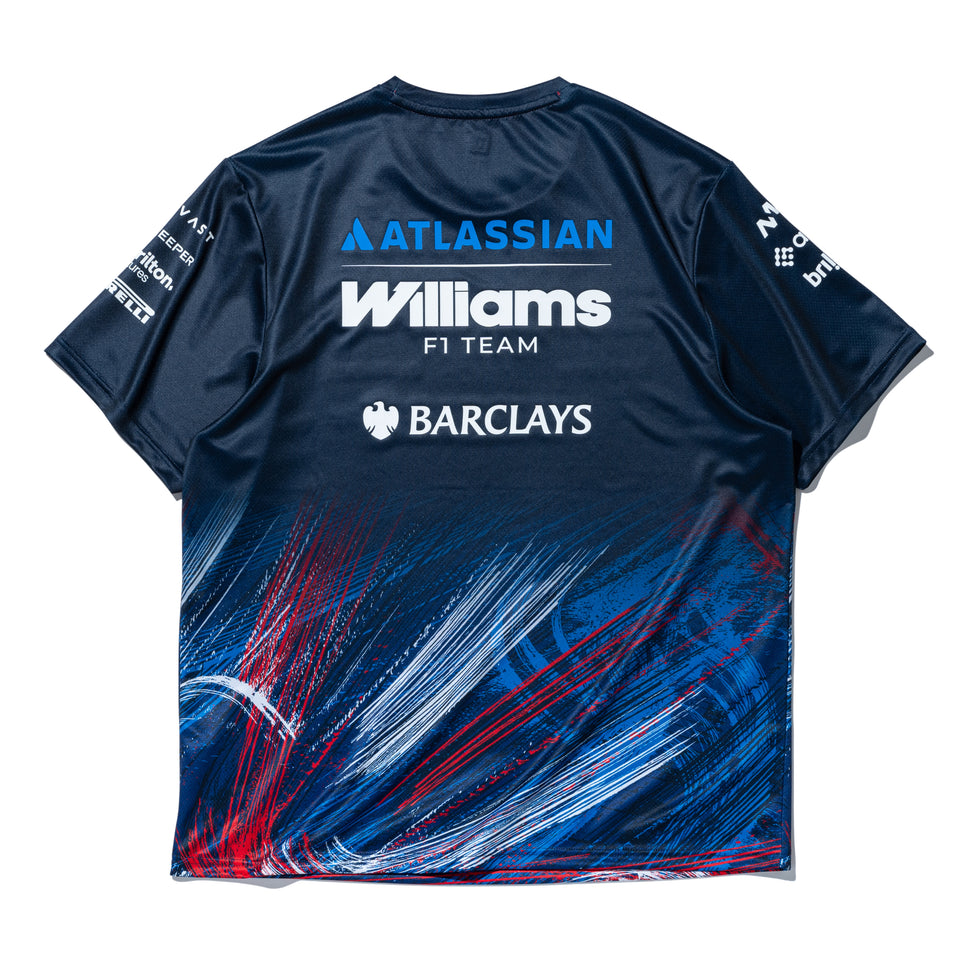 半袖 テック Tシャツ Atlassian Williams F1 Team アトラシアン・ウィリアムズF1チーム Silverstone Race Special ネイビー