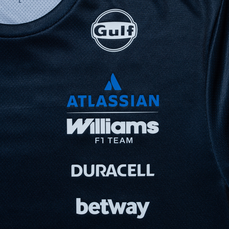 半袖 テック Tシャツ Atlassian Williams F1 Team アトラシアン・ウィリアムズF1チーム Silverstone Race Special ネイビー