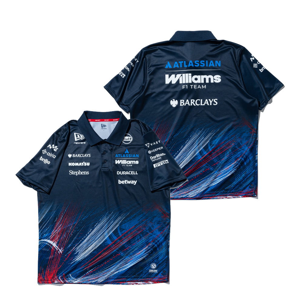 半袖 テック ポロシャツ Atlassian Williams F1 Team アトラシアン
