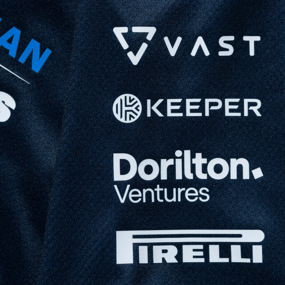 半袖 テック ポロシャツ Atlassian Williams F1 Team アトラシアン・ウィリアムズF1チーム Silverstone Race Special ネイビー