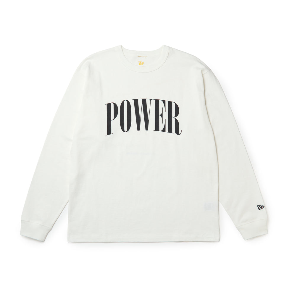 長袖 ウォッシュドコットン Tシャツ Powered by GORO（MIN-NANO） オフホワイト | NEW ERA ニューエラ公式オンラインストア