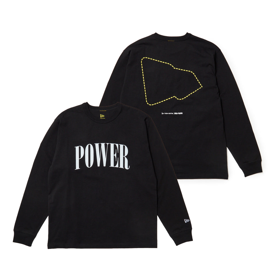 長袖 ウォッシュドコットン Tシャツ Powered by GORO（MIN-NANO） ブラック | NEW ERA ニューエラ公式オンラインストア
