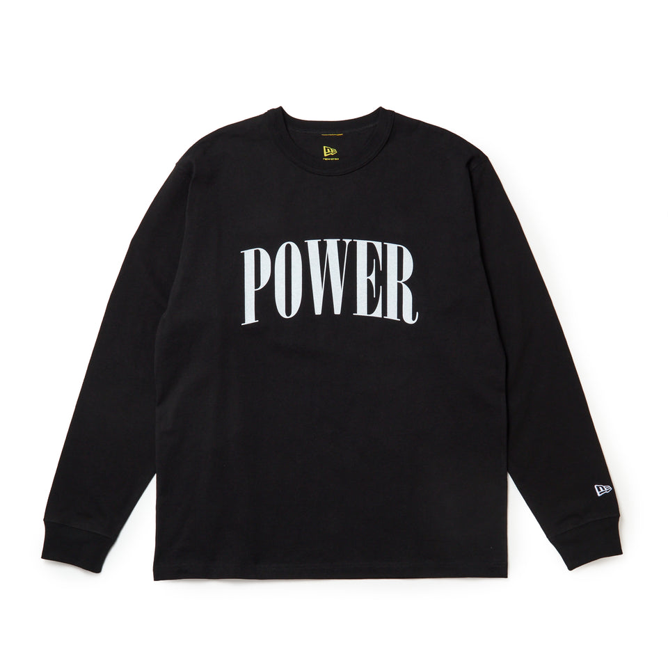 長袖 ウォッシュドコットン Tシャツ Powered by GORO（MIN-NANO） ブラック | NEW ERA ニューエラ公式オンラインストア