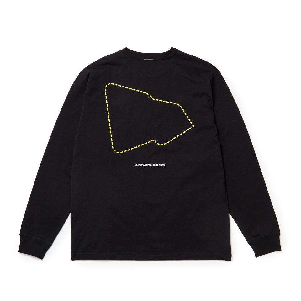 長袖 ウォッシュドコットン Tシャツ Powered by GORO（MIN-NANO） ブラック | NEW ERA ニューエラ公式オンラインストア