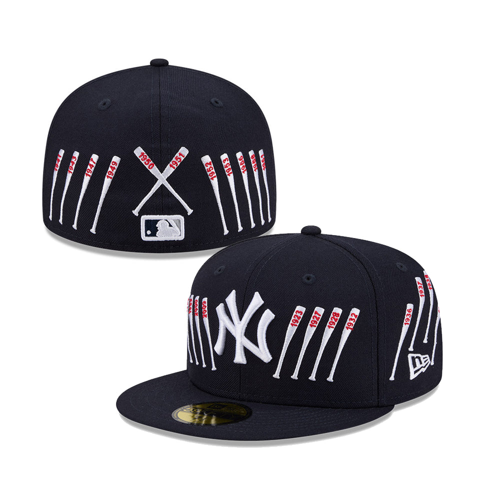 59FIFTY New Era x Spike Lee Joint ニューヨーク・ヤンキース World Series Championships Bats ネイビー