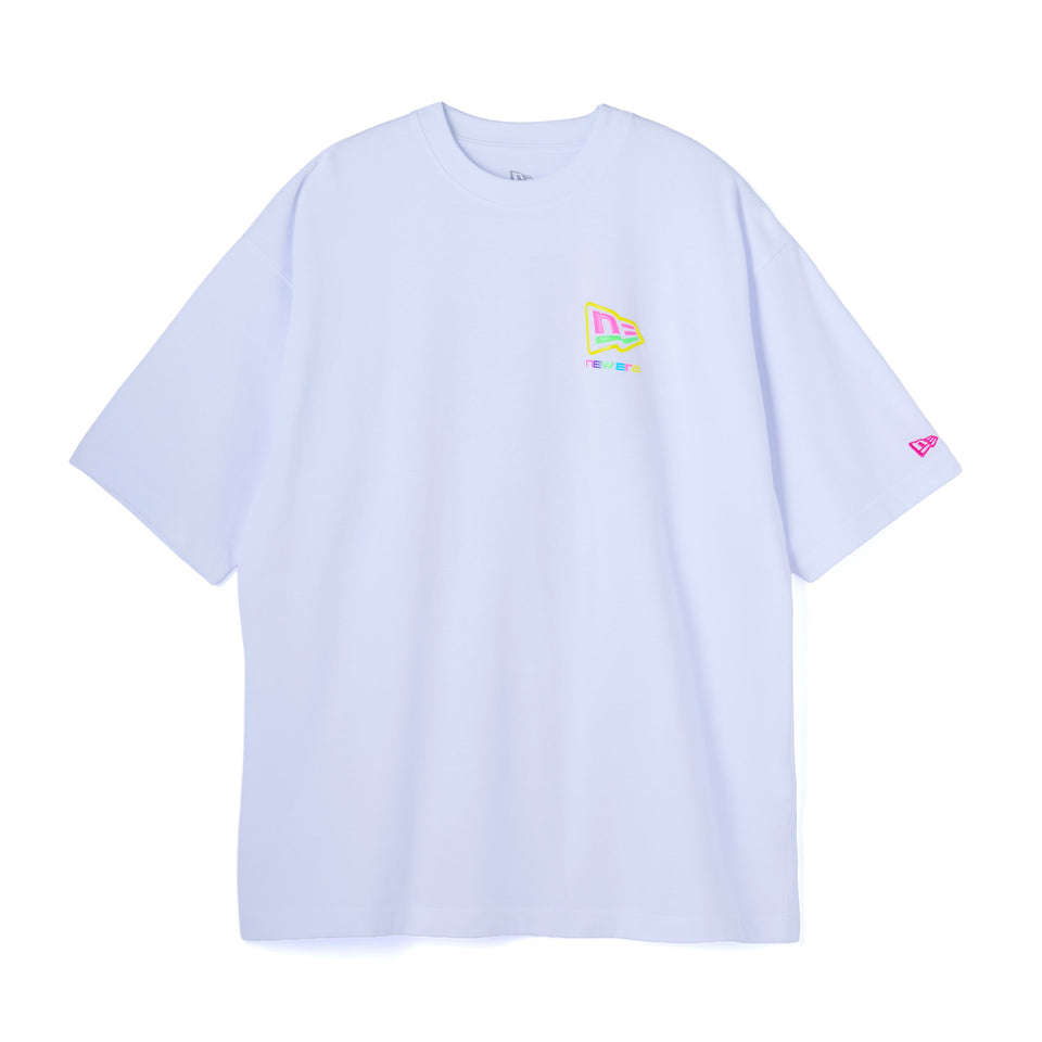 半袖 オーバーサイズド コットンTシャツ ツイルトートセット さいとうなおき バックプリント ホワイト