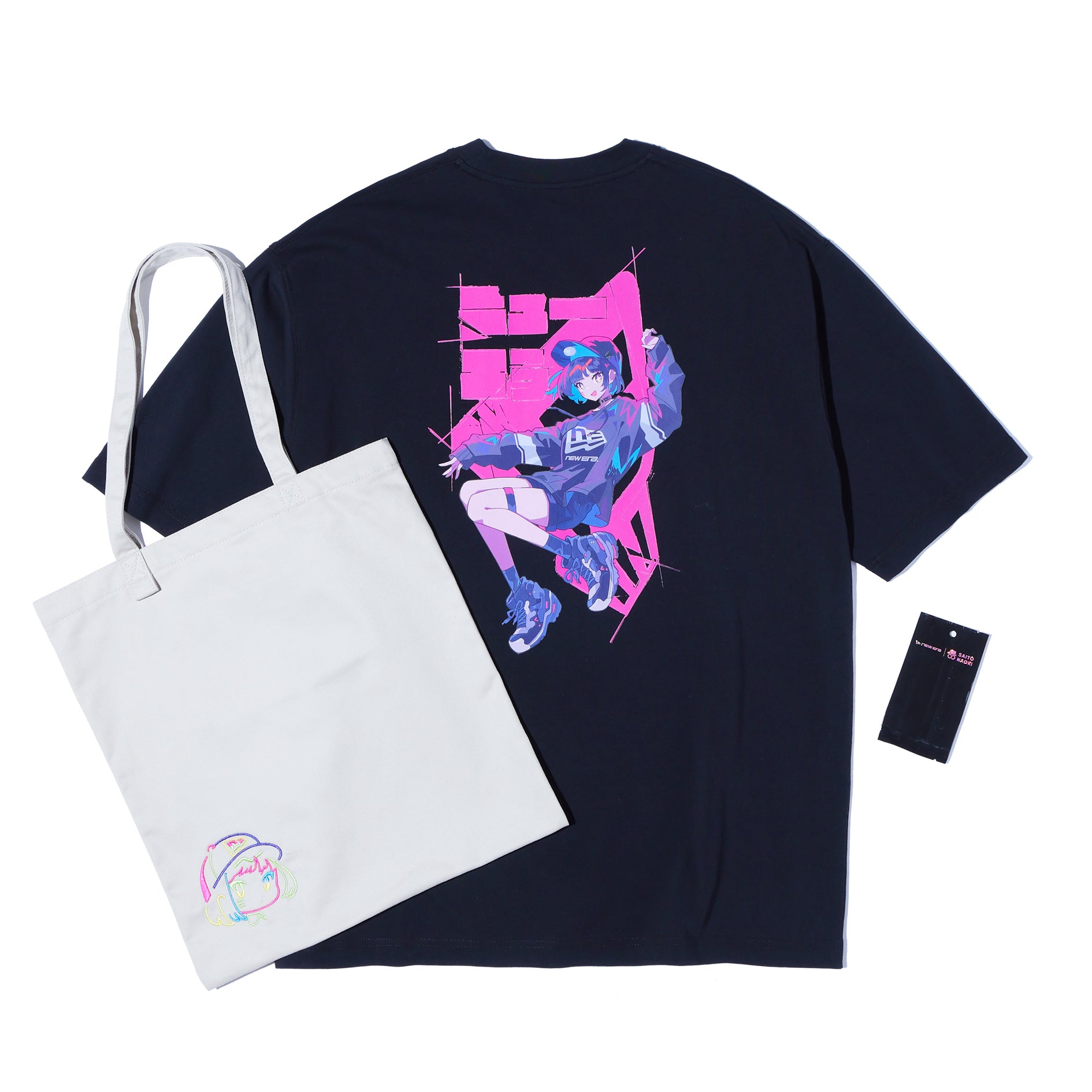 半袖 オーバーサイズド コットンTシャツ ツイルトートセット さいとう
