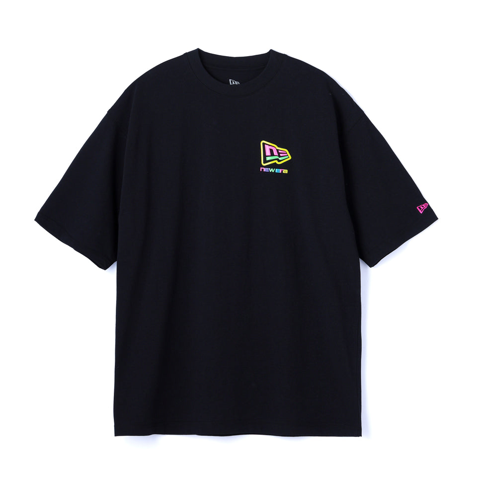 半袖 オーバーサイズド コットンTシャツ ツイルトートセット さいとうなおき バックプリント ブラック