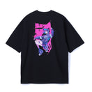 半袖 オーバーサイズド コットンTシャツ ツイルトートセット さいとうなおき バックプリント ブラック