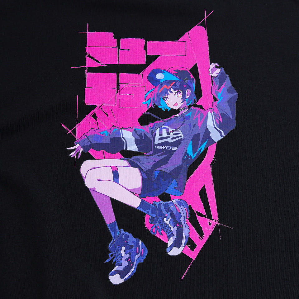 半袖 オーバーサイズド コットンTシャツ ツイルトートセット さいとうなおき バックプリント ブラック