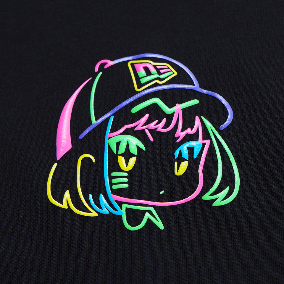 半袖 オーバーサイズド コットンTシャツ ツイルトートセット さいとうなおき フロントプリント ブラック