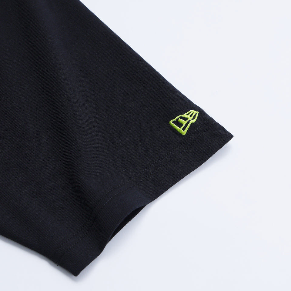 半袖 オーバーサイズド コットンTシャツ ツイルトートセット さいとうなおき フロントプリント ブラック