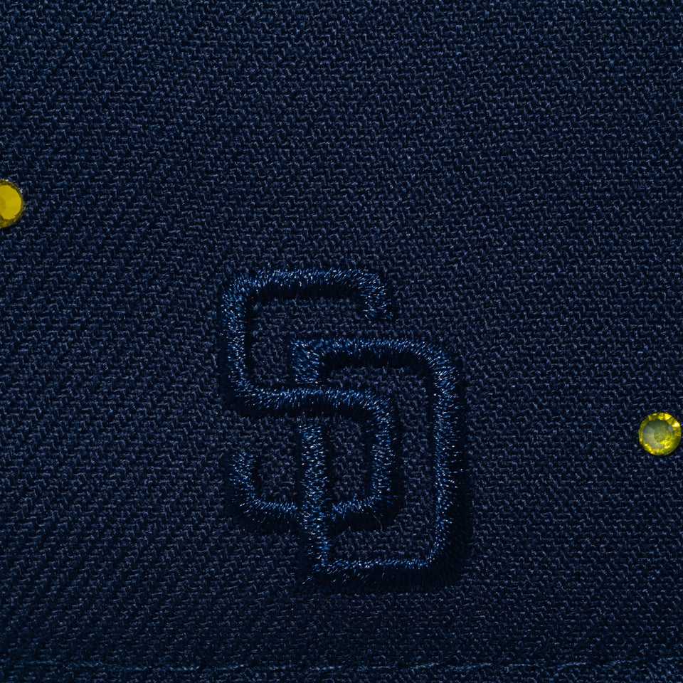 9FORTY A-Frame When You Wish Upon a Star ラインストーン サンディエゴ・パドレス ナイトシフトネイビー | NEW ERA ニューエラ公式オンラインストア
