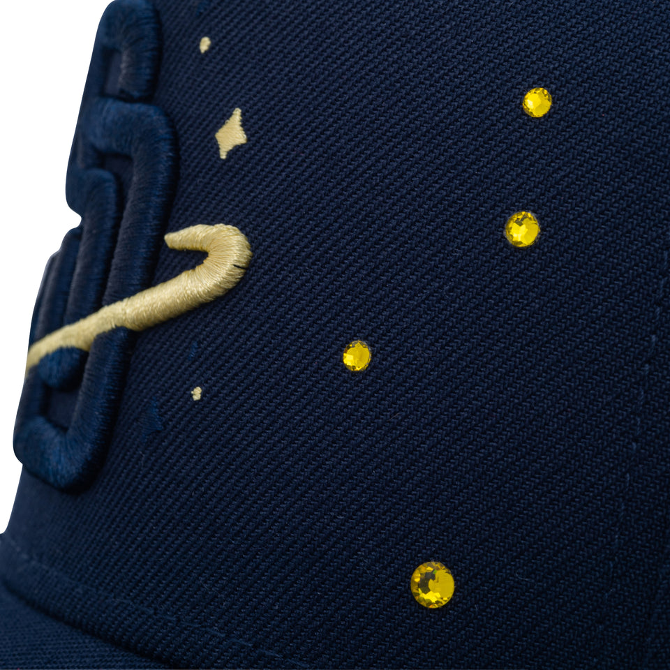 9FORTY A-Frame When You Wish Upon a Star ラインストーン サンディエゴ・パドレス ナイトシフトネイビー | NEW ERA ニューエラ公式オンラインストア