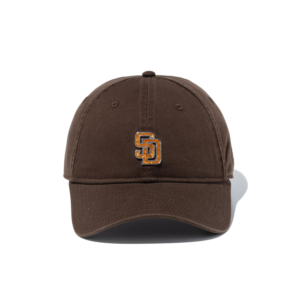 9FORTY アンストラクチャード Seashell Motif Logo シーシェルモチーフロゴ サンディエゴ・パドレス ウォルナット | NEW ERA ニューエラ公式オンラインストア