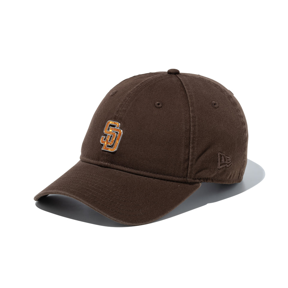 9FORTY アンストラクチャード Seashell Motif Logo シーシェルモチーフロゴ サンディエゴ・パドレス ウォルナット | NEW ERA ニューエラ公式オンラインストア