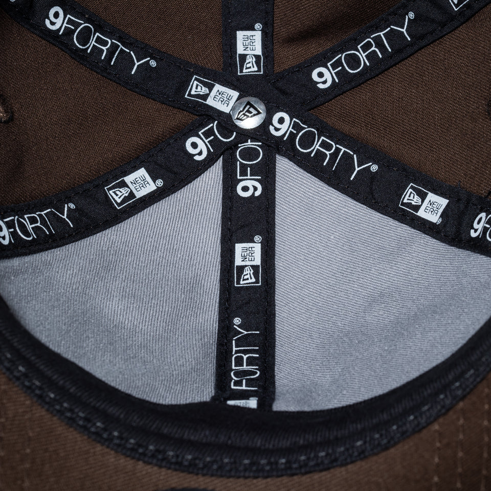9FORTY アンストラクチャード Seashell Motif Logo シーシェルモチーフロゴ サンディエゴ・パドレス ウォルナット | NEW ERA ニューエラ公式オンラインストア