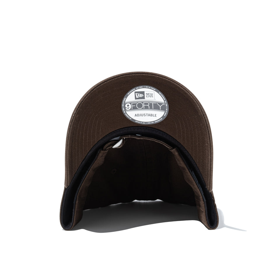 9FORTY アンストラクチャード Seashell Motif Logo シーシェルモチーフロゴ サンディエゴ・パドレス ウォルナット | NEW ERA ニューエラ公式オンラインストア