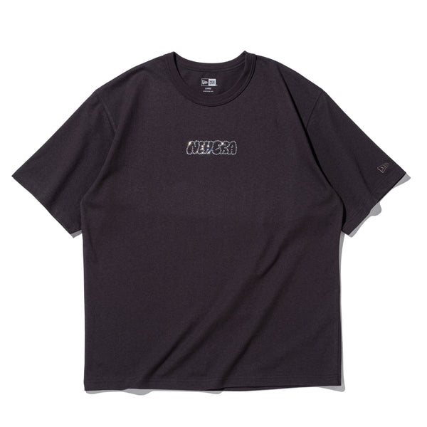 お得 新品 unoa Tシャツ ウノア バレエ ラインストーン 半袖 ウォッシュドコットンTシャツ Rhinestone ラインストーン