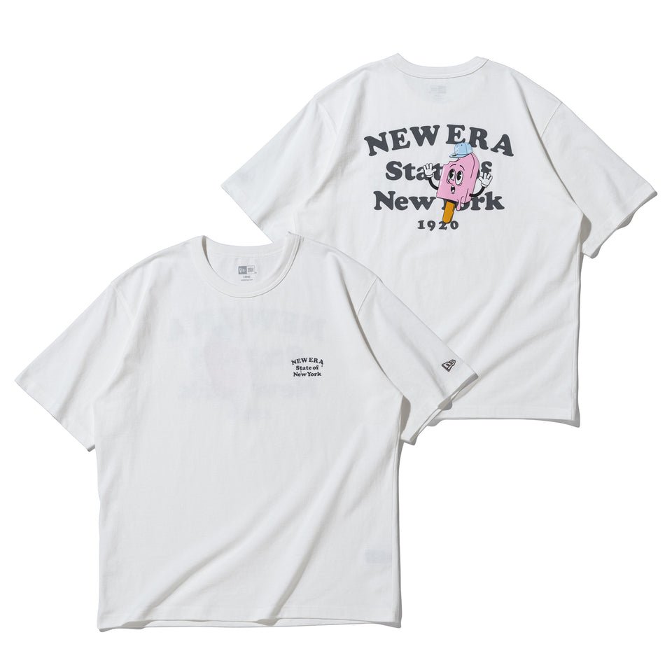 半袖 ウォッシュドコットンTシャツ Ice Pop  オフホワイト | NEW ERA ニューエラ公式オンラインストア