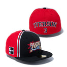 59FIFTY NBA Hardwood Classics フィラデルフィア・76ers Allen Iverson 3 ブラック/レッド