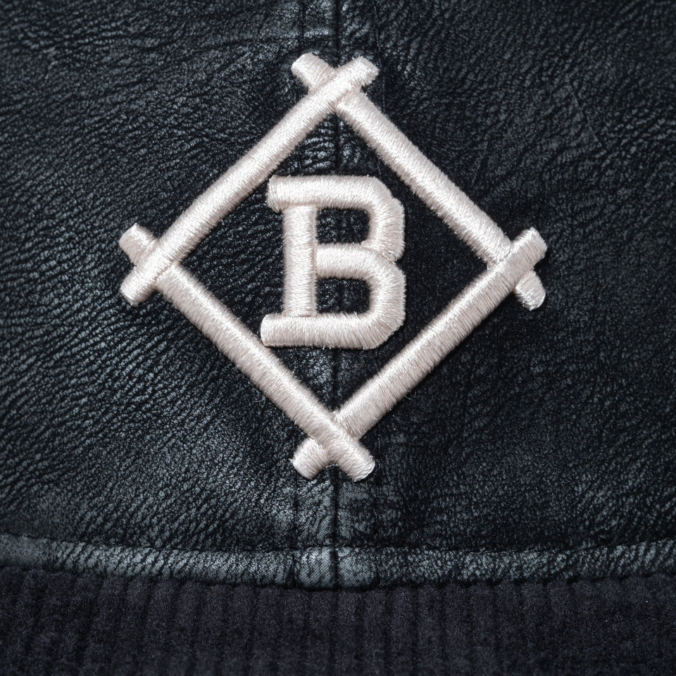 RC 9FIFTY Flock Leather フロックレザー ブルックリン･スーパーバズ ブラック | NEW ERA ニューエラ公式オンラインストア