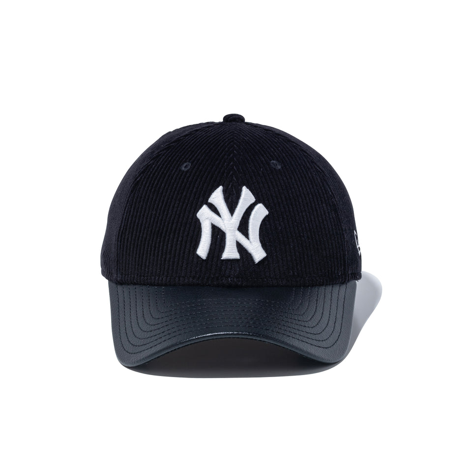 9FORTY Corduroy Pack ニューヨーク・ヤンキース シンセティックレザーバイザー ブラック | NEW ERA ニューエラ公式オンラインストア