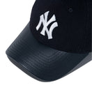 9FORTY Corduroy Pack ニューヨーク・ヤンキース シンセティックレザーバイザー ブラック | NEW ERA ニューエラ公式オンラインストア