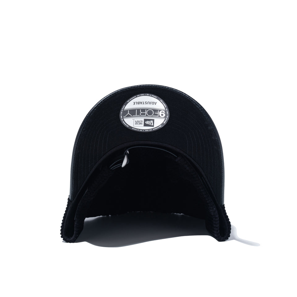 9FORTY Corduroy Pack ニューヨーク・ヤンキース シンセティックレザーバイザー ブラック | NEW ERA ニューエラ公式オンラインストア