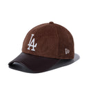 9FORTY Corduroy Pack ロサンゼルス・ドジャース シンセティックレザーバイザー ブラウン/ダークブラウン | NEW ERA ニューエラ公式オンラインストア