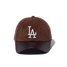 9FORTY Corduroy Pack ロサンゼルス・ドジャース シンセティックレザーバイザー ブラウン/ダークブラウン | NEW ERA ニューエラ公式オンラインストア