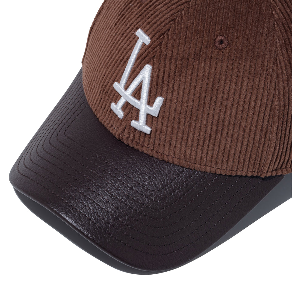 9FORTY Corduroy Pack ロサンゼルス・ドジャース シンセティックレザーバイザー ブラウン/ダークブラウン | NEW ERA ニューエラ公式オンラインストア