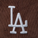 9FORTY Corduroy Pack ロサンゼルス・ドジャース シンセティックレザーバイザー ブラウン/ダークブラウン | NEW ERA ニューエラ公式オンラインストア