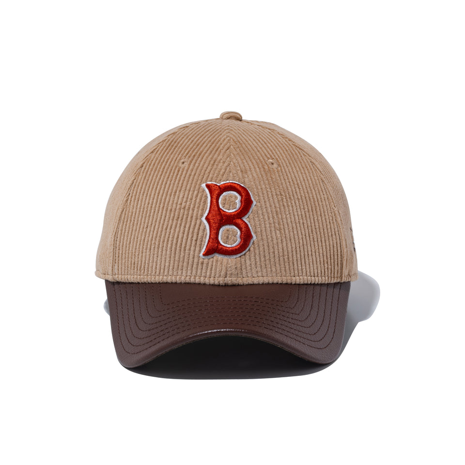9FORTY Corduroy Pack ボストン・レッドソックス シンセティックレザーバイザー ベージュ/ブラウン | NEW ERA ニューエラ公式オンラインストア