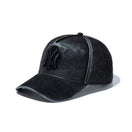 9FORTY A-Frame Flock Leather フロックレザー ニューヨーク・ヤンキース ブラック | NEW ERA ニューエラ公式オンラインストア